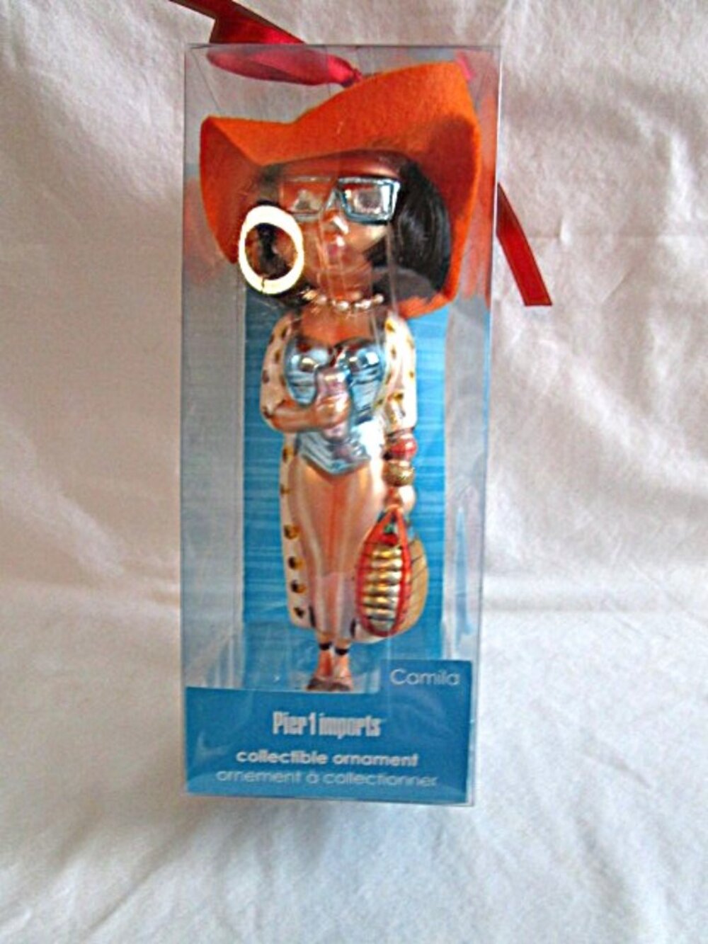 Christmas Ornament Pier 1 Collectible Girlfriend Camila Large Decorative Glass
